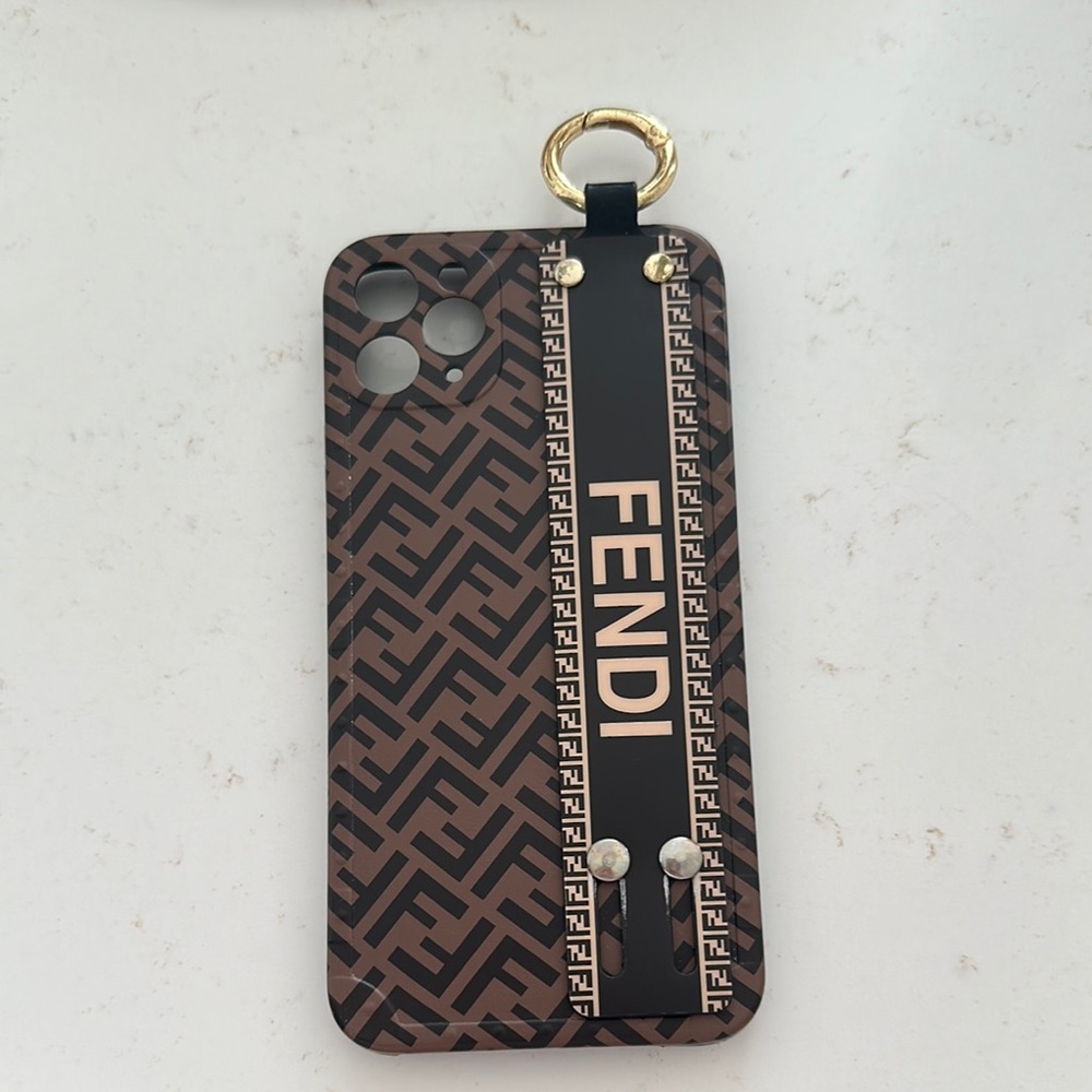 Fendi Brown and Black Phone Case